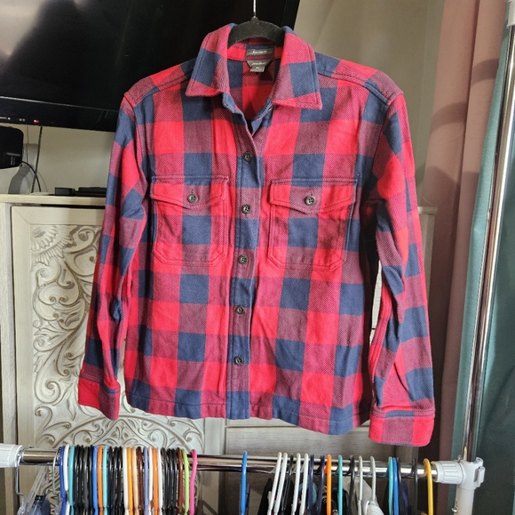 PRELOVED WOMENS XS SHACKET FROM EDDIE BAUER "BOYFRIEND FIT" - Picture 2 of 7